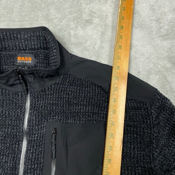 Bass Outdoor XXL Mixed Sweater Black Beauty Cotton & Polyester NWT 6375 - Picture 6 of 8